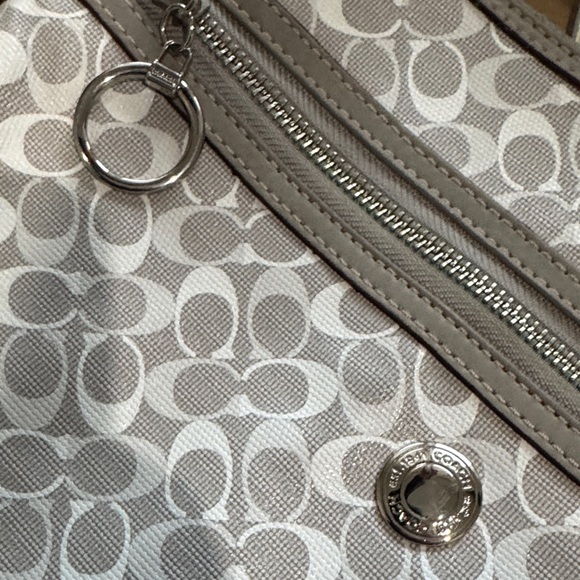 Coach Silver and Gray Crossbody Bag - Picture 13 of 13